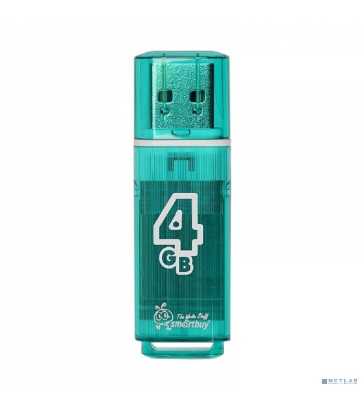 Флешка USB Smartbuy Glossy series Green (SB4 GbGS-G), 4Gb, USB 2.0, R/W 25/15, зеленый