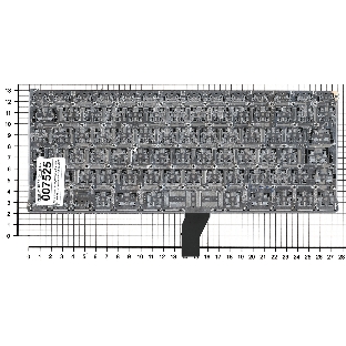 Клавиатура для ноутбука MacBook A1369 2010+ черная, большой ENTER RU
