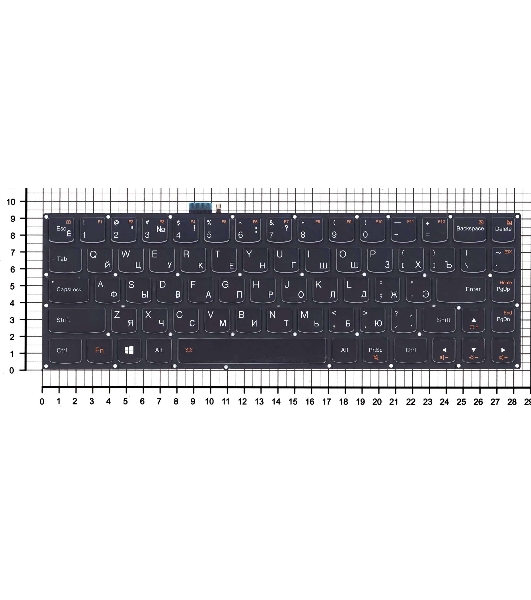 Клавиатура для ноутбука Lenovo Yoga 3 pro 1370, черная с подсветкой