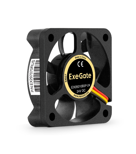 Вентилятор для корпуса ExeGate EX05010B3P-24 черный, 50 мм, 7000 об/мин, 42.6 дБ, 3 pin