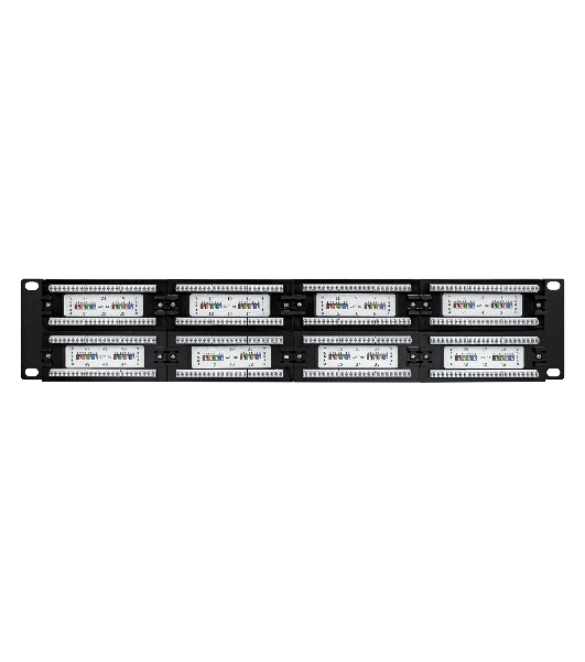 Патч-панель UTP 19' 48 port кат.5e ExeGate разъем KRONE&110 (dual IDC), 2U