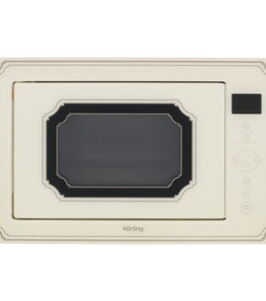 Встраиваемая микроволновая печь Korting KMI 825 RGb бежевый, 25 л, 900 Вт, переключатели - сенсор
