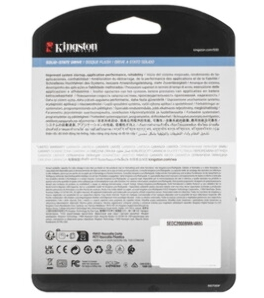 Накопитель SSD Kingston DC2000B, 480Gb, PCIe 4.0 x4, M.2 2280, R/W 7000/800