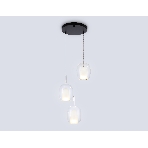 Подвесной светильник Ambrella light LH11151/3 BK/WH/CL черный/белый/прозрачный E27*3 max 60W D425*1500, фото7