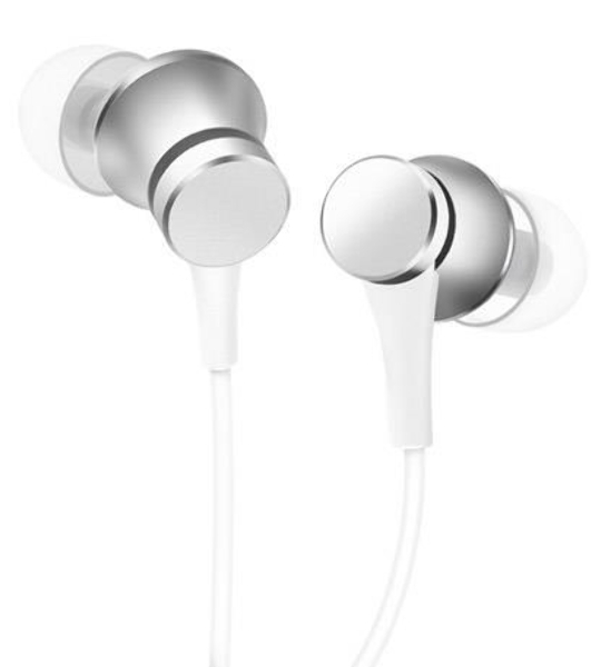 Проводные наушники Xiaomi Mi In-Ear Headphones Basic серебристый, внутриканальные, Jack 3.5 мм