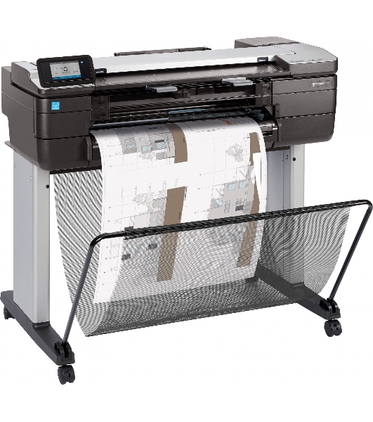 Плоттер струйный HP DesignJet T830 MFP (F9A28D), A1, 24', цветной, печ. A1 за 26 сек., 610 мм, 2400x1200 dpi, Wi-Fi, USB 2.0, Ethernet
