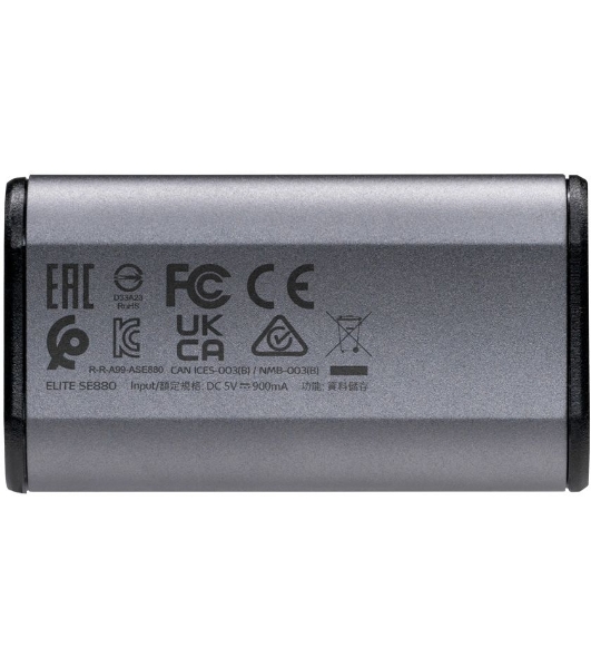 Внешний SSD ADATA Elite SE880, 2TB, USB 3.2 Gen 2x2 Type-C, R/W 2000/2000, серый