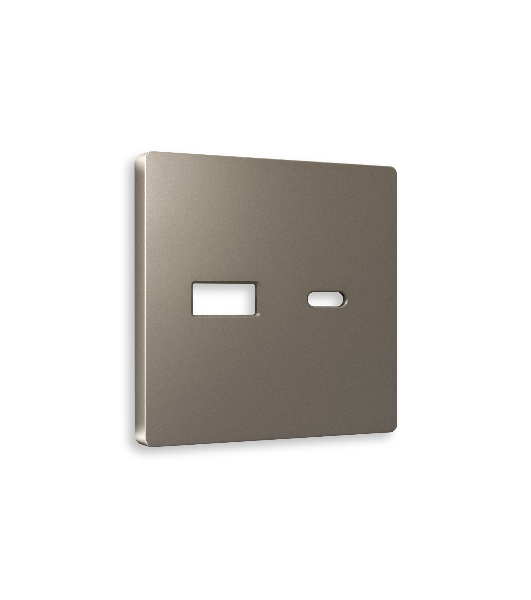 Лицевая панель ALFA (Темная бронза матовый) для розетки 2USB тип A+C QUANT AP6410