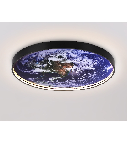 Настенно-потолочный светодиодный светильник Ambrella light FW11134 BK черный 31W LED 3000-6400K D500*38