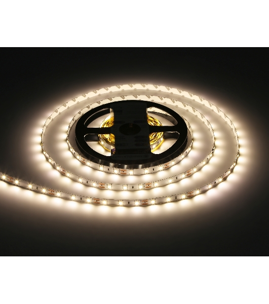 Светодиодная лента GS1002 2835 60Led/ 4.8W m/ 12V IP20 4500K/ 5000*8*1.2mm (2 конт.)