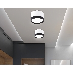 Светильник Ambrella light TN52353 WH/BK белый/черный GX53 max 12W D82*50, фото 1