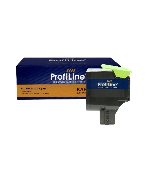 Картридж Profiline PL-78C5UC0 для принтеров Lexmark CS521/CS622/CX622/CX625 Cyan 7000 копий