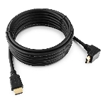Кабель Cablexpert HDMI CC-HDMI490-15, 19M/19M, v2.0, медь, позол.разъемы, экран, угловой, 4.5м, черный, пакет, фото3