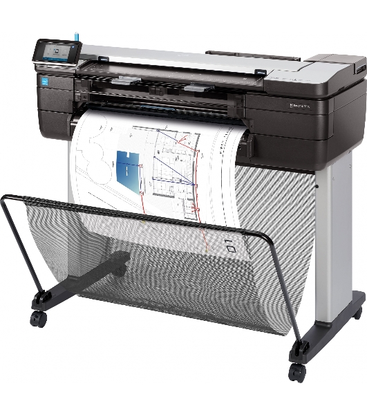 Плоттер струйный HP DesignJet T830 MFP (F9A28D), A1, 24', цветной, печ. A1 за 26 сек., 610 мм, 2400x1200 dpi, Wi-Fi, USB 2.0, Ethernet