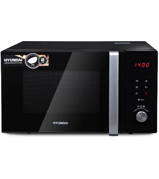 Микроволновая печь Hyundai HYM-M2062 черный, 23 л, 800 Вт, переключатели - кнопки, поворотный механизм
