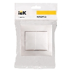 Выключатель IEK EVK20-K01-10-DM ВС10-2-0-КБ 2кл 10А КВАРТА (белый), фото3
