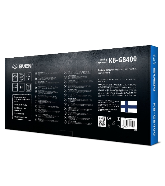 Клавиатура SVEN KB-G8400 проводная, USB Type-A, чёрный
