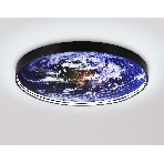 Настенно-потолочный светодиодный светильник Ambrella light FW11134 BK черный 31W LED 3000-6400K D500*38, фото6