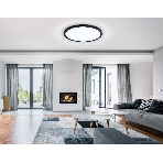 Светильник светодиодный ультратонкий Ambrella light FZ1961 BK черный IP54 40W 5000K D470*15 (Без ПДУ), фото3