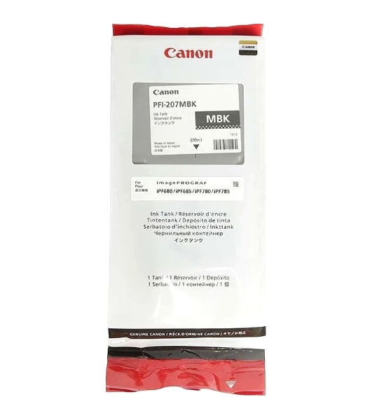 Картридж струйный Canon PFI-207 MBK черный матовый для для iPF680/685/780/785 300мл (8788B001)