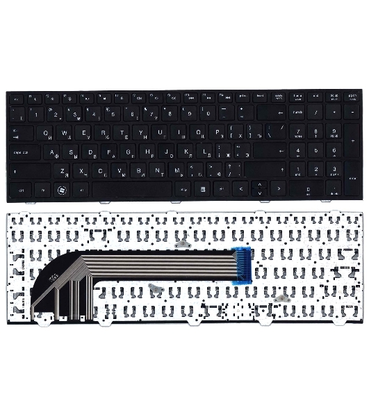 Клавиатура для ноутбука HP ProBook 4540S 4545S черная с черной рамкой