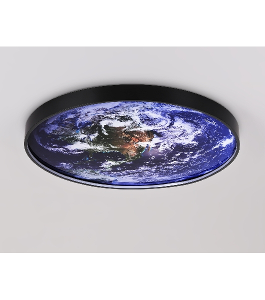 Настенно-потолочный светодиодный светильник Ambrella light FW11134 BK черный 31W LED 3000-6400K D500*38