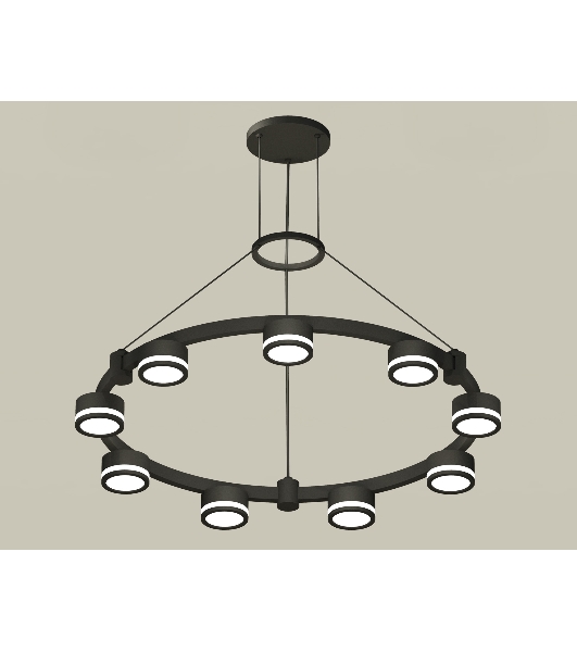 Светильник Ambrella light XR92051900/9 SBK/FR черный песок/белый матовый GX53  (A9205, C9242, N8415)