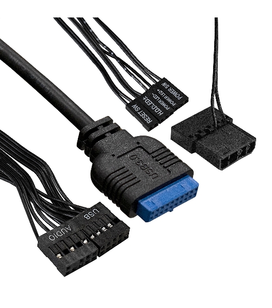 Компьютерный корпус Minitower ExeGate mEVO-7807-NPX500 (mATX, БП 500NPX 12см, 1хUSB+1хUSB 3.0, черный 1x12см с RGb подсветкой)