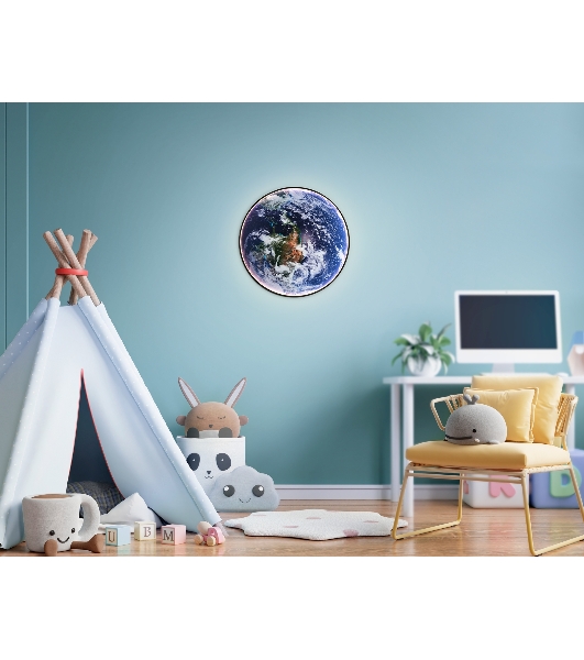 Настенно-потолочный светодиодный светильник Ambrella light FW11134 BK черный 31W LED 3000-6400K D500*38