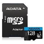 Флеш карта Micro SecureDigital 128Gb ADATA AUSDX128GUICL10A1-RA1 MicroSDXC Class 10 UHS-I, SD adapter, фото6