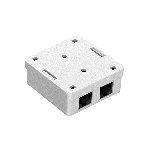 Розетка компьютерная двойная ExeGate SM2-RJ45-C6 RJ-45 кат.6 UTP Krone/110, фото3