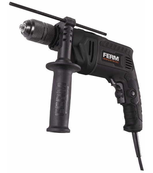 Дрель ударная FERM PDM1060P_K мощность-1200W/энергия удара-14 Дж/вес - 6,2 кг.
