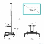 Мобильная стойка ONKRON TS1551 черный, фото30