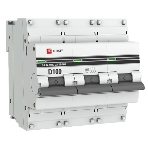 Выключатель автоматический модульный 3п D 100А 10кА ВА 47-100 PROxima EKF mcb47100-3-100D-pro, фото2