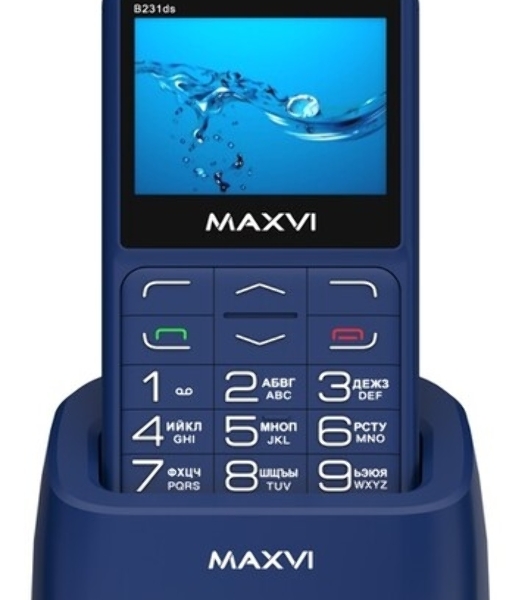 Мобильный телефон Maxvi B231ds синий
