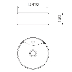 Комплект: тумба Bau Dream Blackwood 60, 1 ящик, Раковина круглая накладная BAU Element D41, мрамор, выпуск клик клак черный, фото5