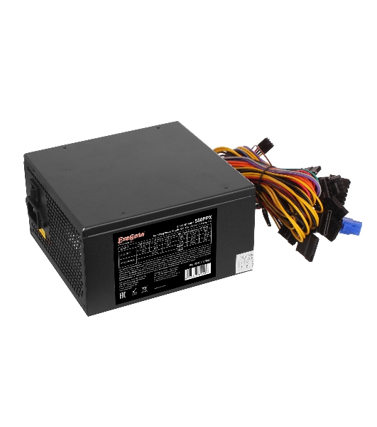Блок питания ExeGate 550PPX RTL (EX282073RUS), 550Вт, 140мм, черный
