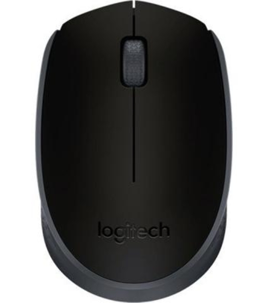 Мышь беспроводная Logitech M171 черный/серый, 1000 dpi, радиоканал, USB, кнопки - 3