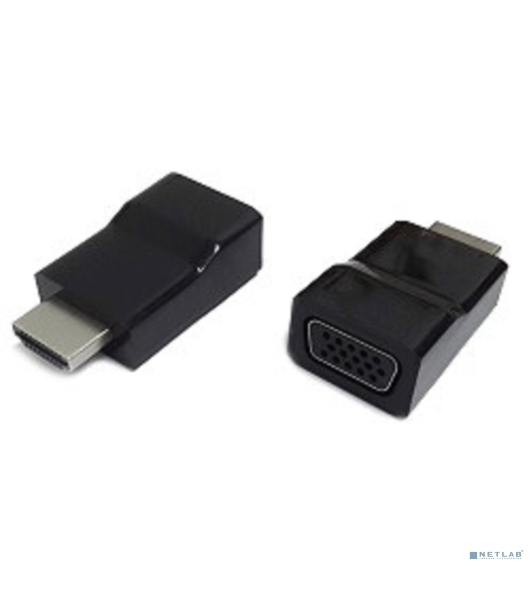 Переходник Gembird Переходник HDMI-VGA Cablexpert A-HDMI-VGA-001, 19M/15F