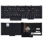 Клавиатура для ноутбука Lenovo ThinkPad P51 P71 черная с подсветкой, фото 1