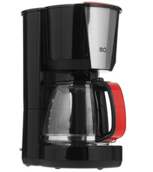 Кофеварка капельная BQ CM1008 черный/красный, исп. кофе - молотый, 1.25 л, 1000 Вт.