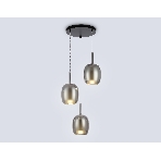 Подвесной светильник Ambrella light LH11153/3 BK/WH/SM черный/белый/дымчатый E27*3 max 60W D425*1500, фото7