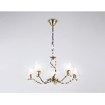 Люстра Ambrella light LH57091/5 BS/FR латунь/белый матовый E14/5 max 40W D690*790, фото5