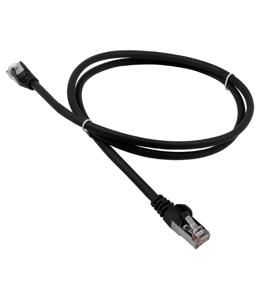 Патч-корд LANMASTER LSZH FTP cat.5e, 3.0 м, черный