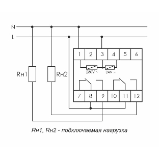 Реле времени PCU-510 (многофункц. 230В 2х8А 2перекл. IP20 монтаж на DIN-рейке) F&F EA02.001.009