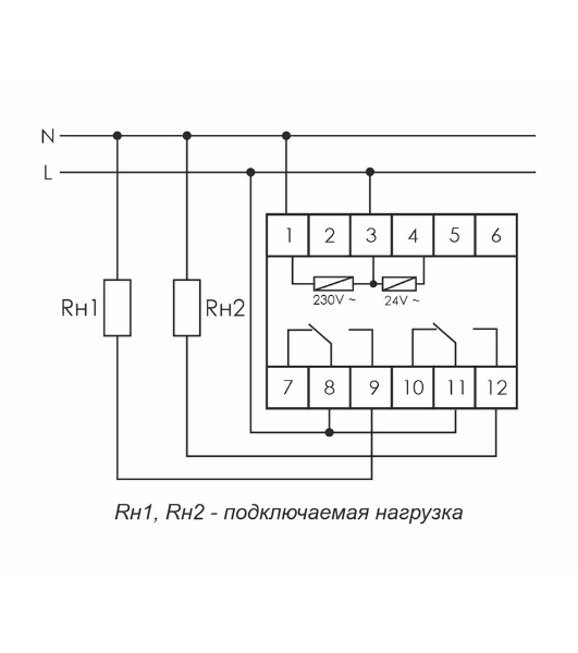 Реле времени PCU-510 (многофункц. 230В 2х8А 2перекл. IP20 монтаж на DIN-рейке) F&F EA02.001.009