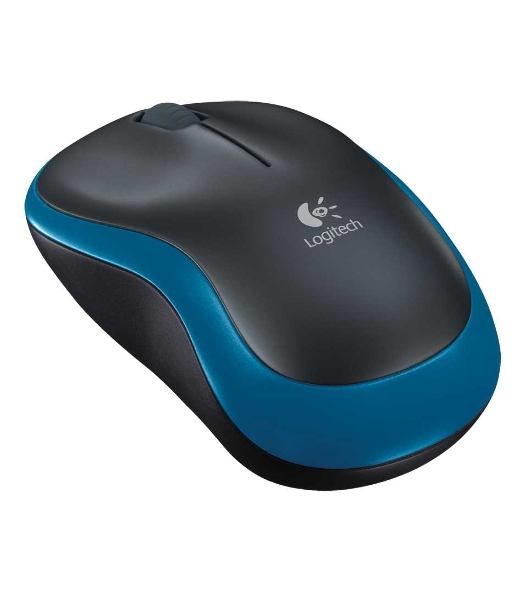 Мышь беспроводная Logitech M185 синий, 1000 dpi, радиоканал, USB, кнопки - 3