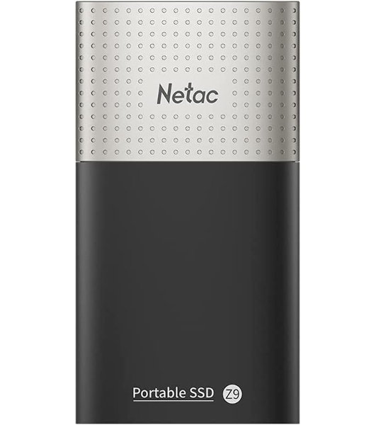 Внешний SSD Netac Z9, 2TB, USB 3.2 Gen 2 Type-C, R/W 550/480, черный