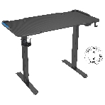 Стол игровой Cactus CS-ED-GbK столешница МДФ карбон, каркас черный, фото18