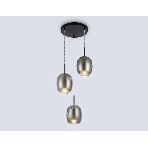 Подвесной светильник Ambrella light LH11153/3 BK/WH/SM черный/белый/дымчатый E27*3 max 60W D425*1500, фото6